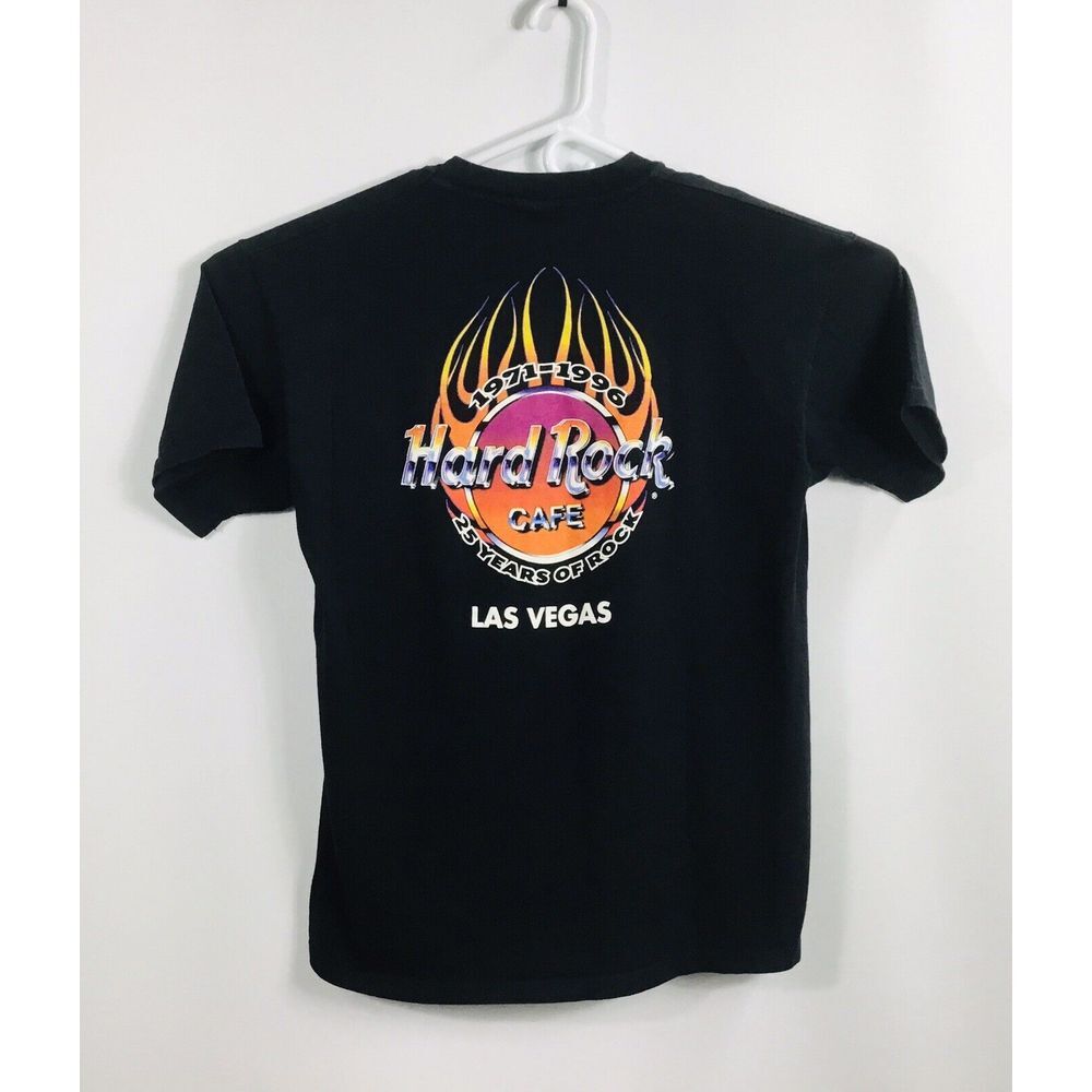 Vintage Hard‎ Rock Cafe Las Vegas T Shirt Size XL Black Single Stitched Made USA